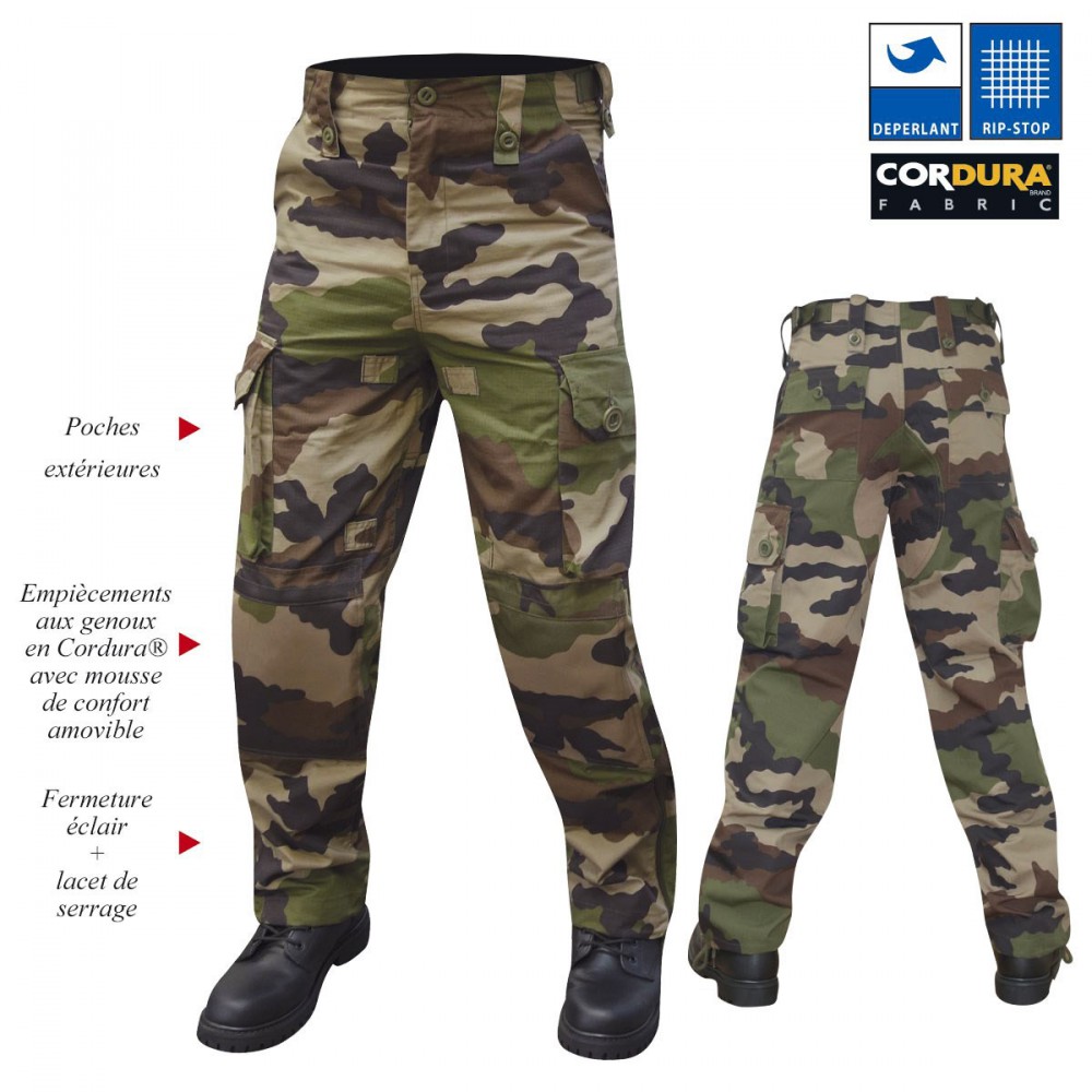 Treillis militaire F2 camouflage CE OPEX