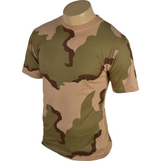 TEE SHIRT CAMO 3 COLEURS