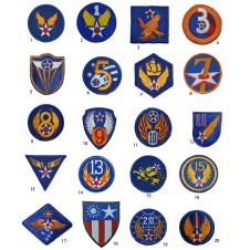 01 INSIGNES US ARMY AIR FORCE WW2