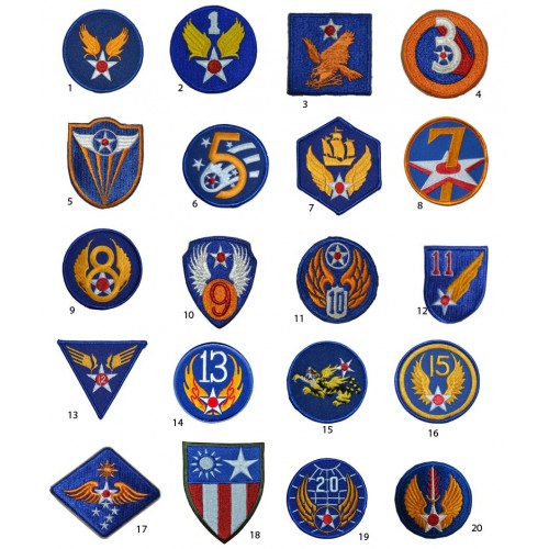 01 INSIGNES US ARMY AIR FORCE WW2