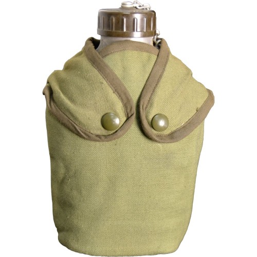 FRENCH ORIGINAL ALU CANTEEN WITH COVER