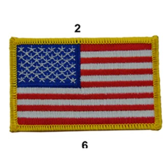 US ARMY FLAG SLEEVES GAUCHE FULL COLOR