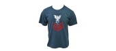 TEE SHIRT VINTAGE BLUE NAVAL
