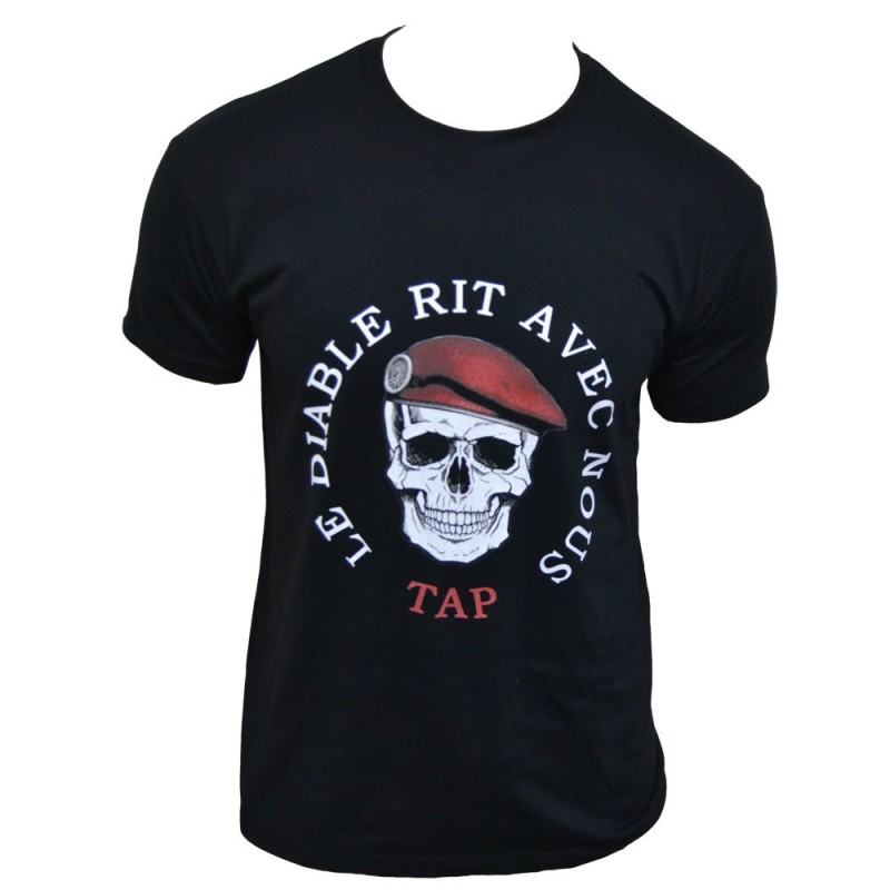 le tee shirt  le diable rit avec nous