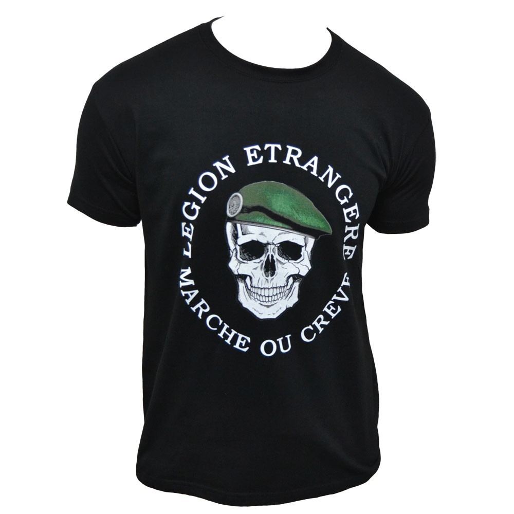 tee shirt légion étrangère marche ou crève