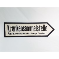 PANNEAU DE DIRECTION FRANCO / ALLEMAND