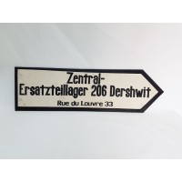PANNEAU DE DIRECTION FRANCO / ALLEMAND