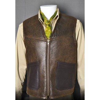 GILET CUIR TYPE C3