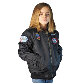 BLOUSON MA1 ENFANT NOIR