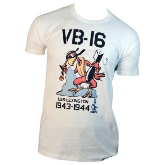 TEE SHIRT MOTIF USS LEXINGTON VB-16