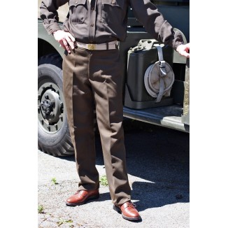 PANTALON DE SORTIE OFFICIER CHOCOLAT WW2