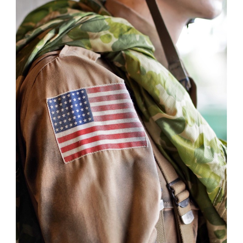 drapeau us 48 étoiles WWII etamine