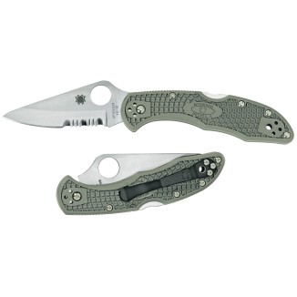 COUTEAU SPYDERCO DELICA 4 foliage green