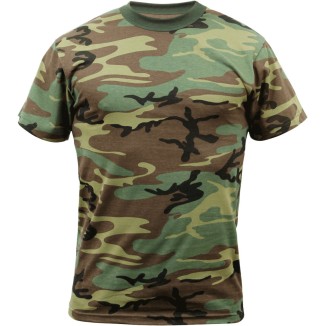 TEE SHIRT CAMO WOODLAND