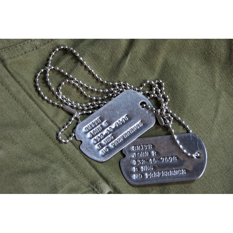 PLAQUE D'IDENTITE WW2