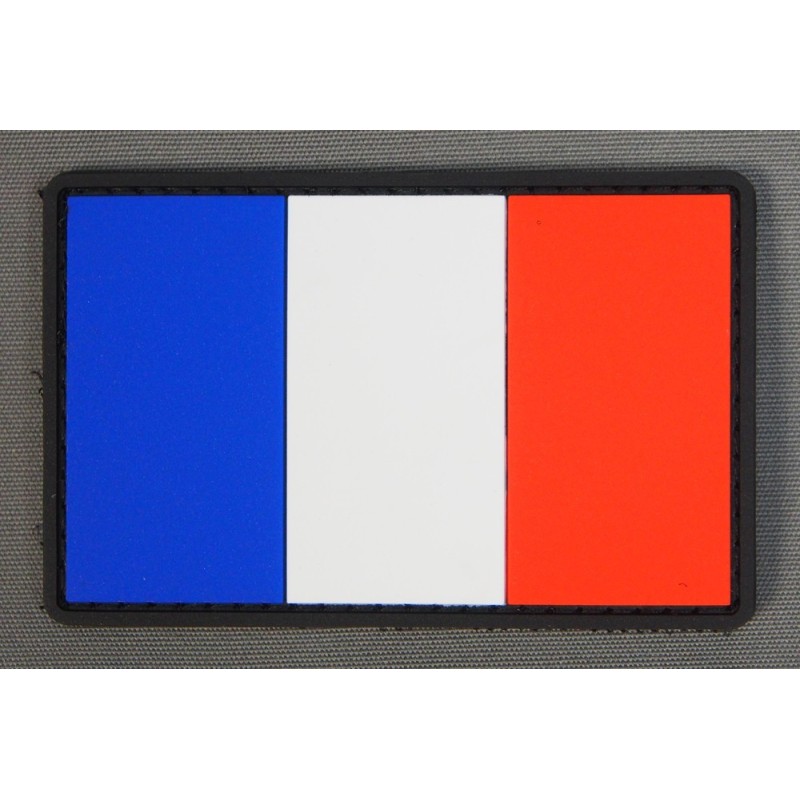 PATCHE DRAPEAU FRANCE GOMME PVC