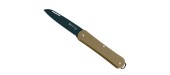 COUTEAU FOX KNIFE VULPIS VP130 LAITON LAME NOIRE