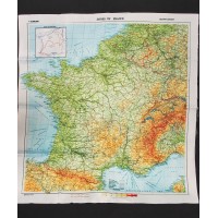CARTE EVASION FRANCE PARACHUTISTE US WW2