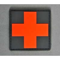 PATCHE GOMME PVC CROIX ROUGE MEDICAL