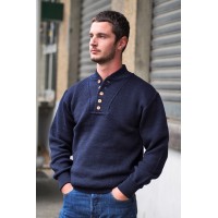 Pull highneck 5 bouton