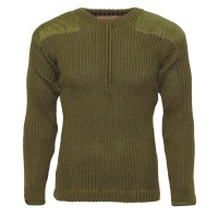 Reproduction du mythique Woolly Pully The 1945, couleur olive