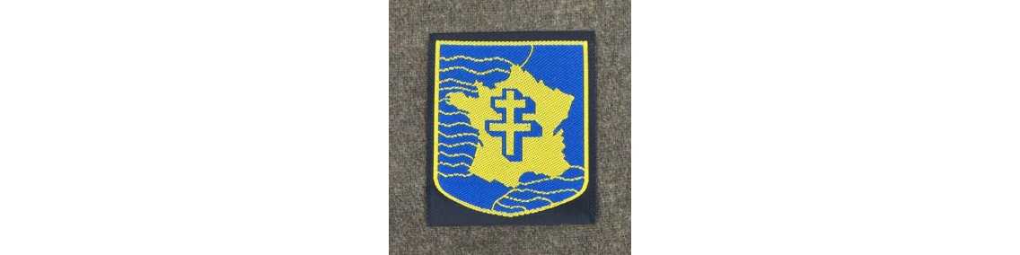 INSIGNES TISSU WWII - INDOCHINE- ALGERIE